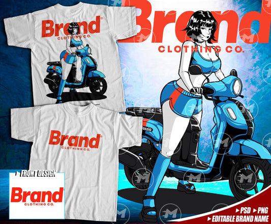 Fizzio Lady Streetwear Design - Editable Brand Name - Master ArtLab