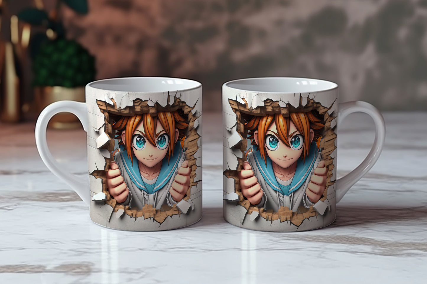 Anime 3D Mug Wraps Designs Bundle - Master ArtLab