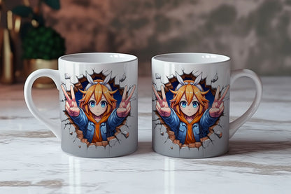 Anime 3D Mug Wraps Designs Bundle - Master ArtLab