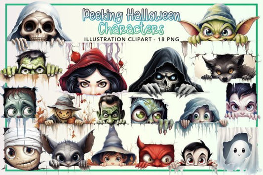 Peeking Halloween Bundle - Master ArtLab