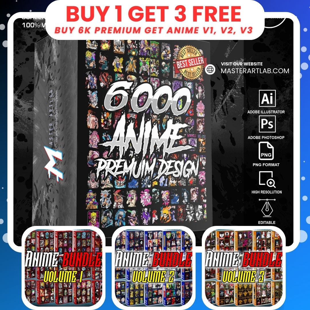 BUY PREMIUM Designs Mega Bundle GET FREE ANIME MEGA BUNDLE V1, V2, V3 ...