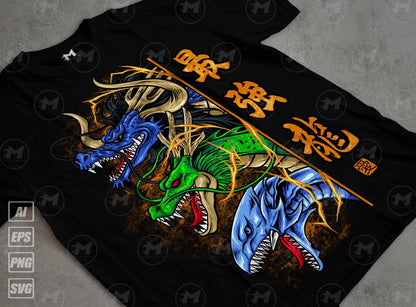 KAIDO X SHENRON X BLUE EYES WHITE DRAGON Premium - Master ArtLab