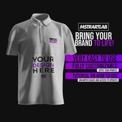 Animated Collared Polo Shirt